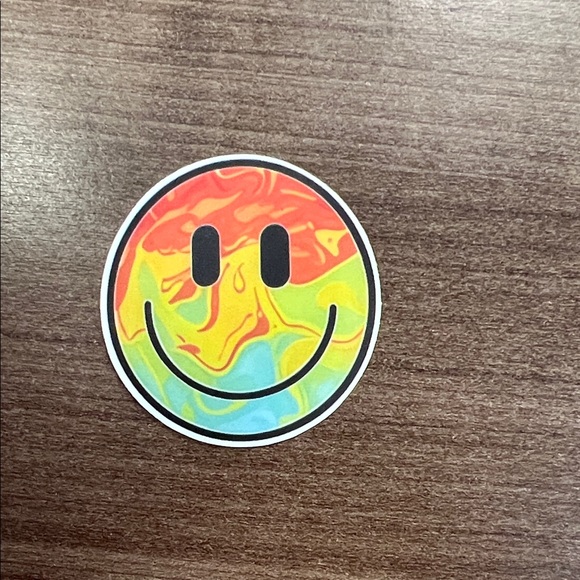 Other - 4/$10 Colorful Smiley Face Sticker